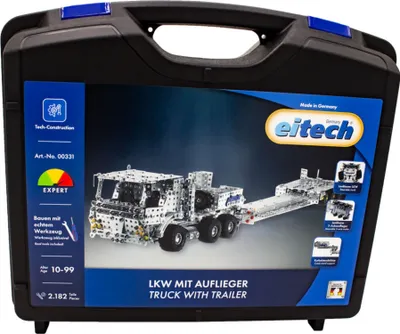 Produktbild von eitech Metallbaukasten 00331 - LKW mit Tieflader