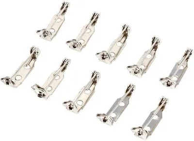 Image de Lot de 50 épingles à bijoux « Barpinnen » argentées - Épingles de sûreté pour bijoux DIY