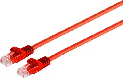 Produktbild von S/CONN maximum connectivity Netzwerkkabel-RJ45 Patchkabel U/UTP mitCat.7 Rohkabel rot 25m (08-35104)