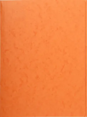 Produktbild von Exacompta 25x Aktenmappe +3 Klappen ohne Gummizug, Karton, A4, Orange, 56409E