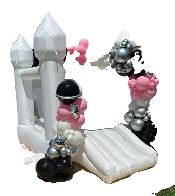 Immagine prodotto di Castello gonfiabile, scivolo, design resistente, struttura bianca