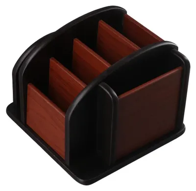 Image de Elzusha - Porte-stylos en bois pour bureau