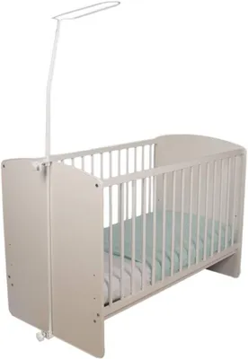 Obrázek produktu pro Hemeltje Standaard - Moskytiéra na tyči - Dekorace do dětského pokoje - S upevňovací svorkou - Výška 150 cm - Bílá