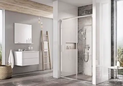 Produktbild von Duschabtrennung für Nische RAVAK Blix Slim, 100 cm, Farbe Rahmen: Aluminium, Glasausführung: Klares Glas, Artikelnummer: X0PMA0C00Z1