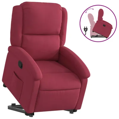 Image de Fauteuil inclinable Rouge bordeaux Velours