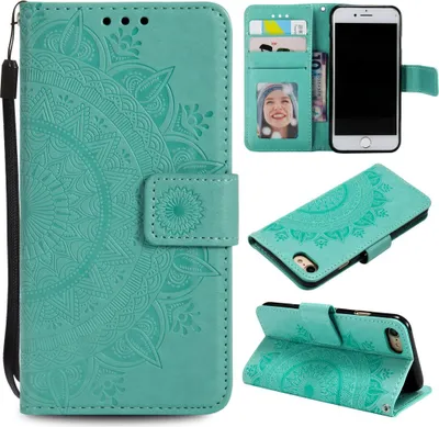 Obrázek produktu pro Pouzdro pro Apple iPhone SE 2020/2022 Pouzdro na mobilní telefon Flipové pouzdro Ochranný kryt Mandala