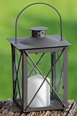 Obrázok produktu pre Boltze Lantern Farol Veterné svetlo bez sviečok Dekorácia pre domácnosť Výška 20 cm