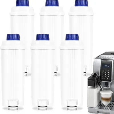 Obrázek produktu pro SWANEW Vodní filtr pro kávovar Delonghi Vodní filtr kompatibilní pro DLSC002 ECAM ETAM 60 litrů vody s aktivním uhlím 6ks