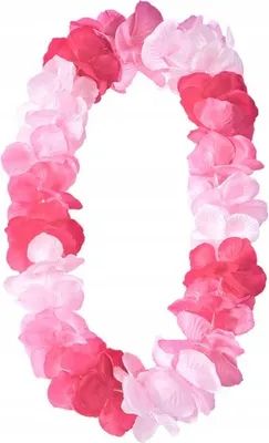 Produktbild von Hawaii Halskette Rosa, 115cm Stoffblumen Partydeko