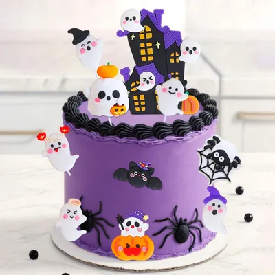 Halloween-Cupcake-Dekorationen, rosa, 5 x 1 cm, 1 Stück