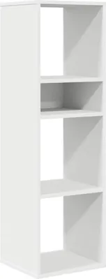 Obrázek produktu pro vidaXL Knihovna bílá 34x31x112 cm Materiál na bázi dřeva
