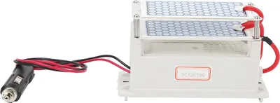 Imagen del producto de Generador de ozono, cerámica, plástico, 12V DC, lavable, reutilizable, ozonizador para purificadores de aire