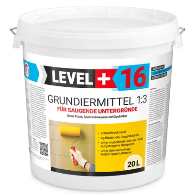 Produktbild von Grundiermittel 20L Konzentrat 1:3 unter Putze, Spachtelmassen, Gipskleber L+16