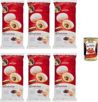 Produktbild von Dal Colle- Bombolone Bigusto Cioccolato & Pistacchio Großer Geschmack mit Schokolade und Pistazien 6x240gr+ Italian Gourmet polpa 400g