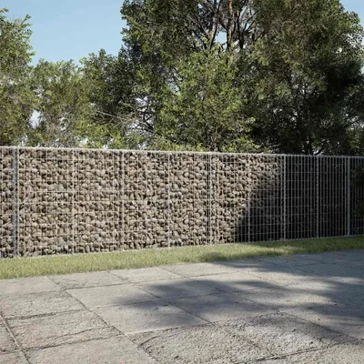 Image de vidaXL Gabion avec couvercle 850x100x100 cm Fer galvanisé