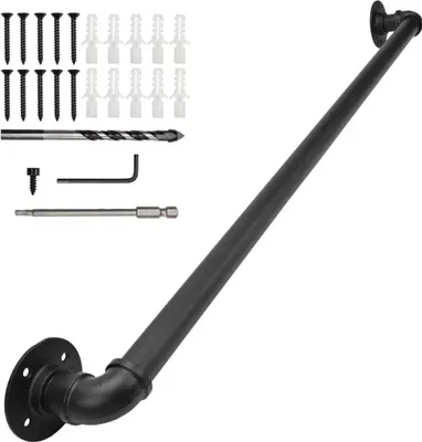 Produktbild von 100 - 300 cm Handlauf Treppengeländer Schutzgeländer Wandhandlauf Wasserrohrhandlauf
