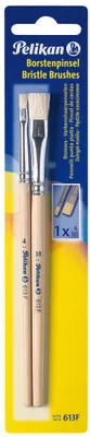 Produktbild von Pelikan Borstenpinsel-Set 613 F 2-teilig sortiert 1 x Größe 4/10
