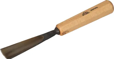 Produktbild von STUBAI Stemmeisen Stechbeitel Serie 52 - Form 8 | Gerades Hohleisen 30 mm, mit Holzgriff, für Figurenarbeiten, Kerb- und Reliefschnitzarbeiten, zur präzisen Bearbeitung von Holz