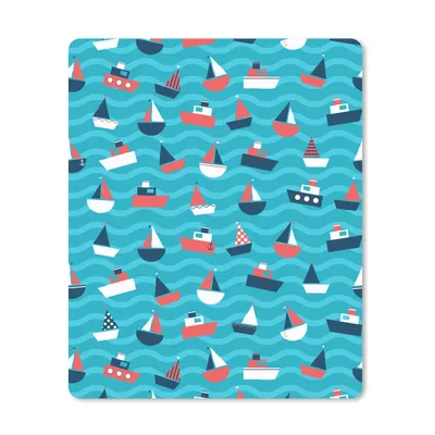 Produktbild von MuchoWow® Mauspad Mousepad Boote - Meer - Muster 19x23 cm - Mousepads - Maus Mat - Pad - Mausunterlage - Mauspads - Spielen
