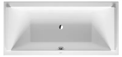 Produktbild von Duravit Badewanne Starck 190 x 90 x 48 cm, 2 Rückenschrägen, Einbauversion, weiß, 700340000000000