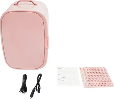 Obrázek produktu pro Chladnička na kosmetiku, regulace teploty, prostorově úsporný design, růžová barva