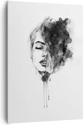 Produktbild von Bild auf Leinwand - Leinwandbild - Einteilig - Frau Gesicht Abstraktion - 70x100cm - Wand Bild - Wanddeko - Wandbilder - Leinwanddruck - Wanddekoration - Leinwand bilder - Wandbild - PA70x100-4934