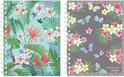 Produktbild von herlitz Spiralboutiquebuch - DIN A6 - kariert - 100 Blatt - Ladylike