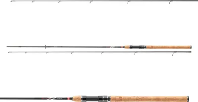 Three fishing rods are shown against a white background, with the bottom rod being the most detailed.