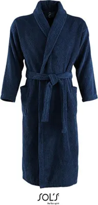 Produktbild von SOLs 89100 | Herren Bademantel Bathrobe Palace / Waschbar bis 60 °C - Farbe: French Navy - Größe: L/XL