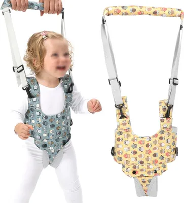 Immagine prodotto di Cintura regolabile per imparare a camminare per neonati, cintura di sicurezza per bambini piccoli, per imparare, ausilio per camminare, giallo chiaro