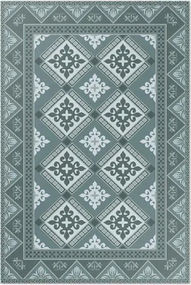 Produktbild von Geometrie und Ornamente dekoratives Mosaik – Vinylteppich – 140x210 cm – Indoor Teppich – Flur – Pflegeleicht – Modern