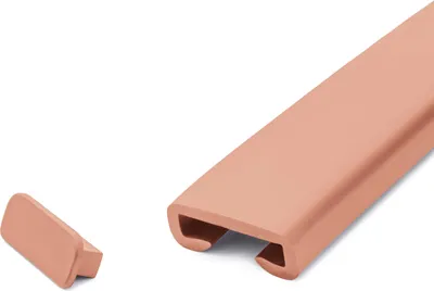 Obrázok produktu pre QUEST Uzávierka pre PVC stĺpiky zábradlia, koncová krytka pre profil zábradlia PREMIUM, 40x8, svetlo hnedá