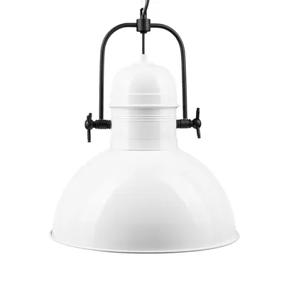 Produktbild von Pendelleuchte Hängelampe Vintage Ø40 cm E27 Weiß Metall Lampe