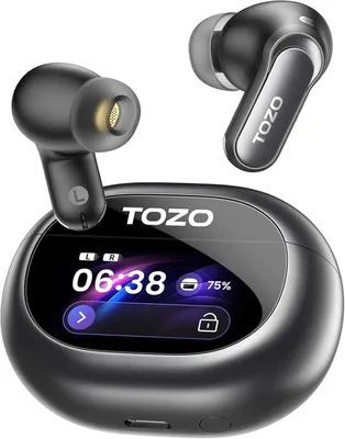 Produktbild von In Ear Kopfhörer Bluetooth 5.4, 6-Mikrofone, KI-klare Anrufe, ANC Noise Cancelling, LDAC Hi-Res Sound, Stereo Bass, IPX8 Wasserdicht, Kabelloses Laden
