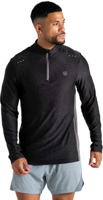 Produktbild von Dare2b Power Up Iii Halbreißverschluss-langarm-t-shirt Schwarz S Mann Schwarz S
