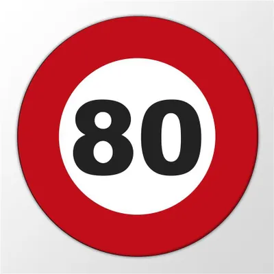 Produktbild von Huuraa Magnet Achtung 80 Geschenk Kühlschrankmagnet 59mm Kühlschrankmagnet Flaschenöffner Achtung 80 Präsent