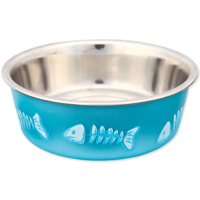 Produktbild von TRIXIE 25270, Katze, Kunststoff, Edelstahl, Blau, Edelstahl, Abbildung, 0,25 l, 12 cm