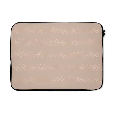Produktbild von MuchoWow® Laptop Hülle 14 ZollMuster - Rosa - Roségold Laptoptasche - Laptoptasche - Stoßsicher - Schutzhaube