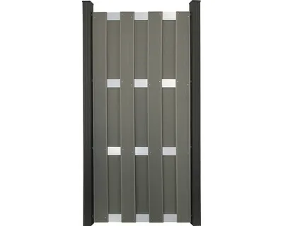 Produktbild von Zaun Teilelement GroJa Merano vormontiert ohne Pfosten 84,30 x 180 cm grau