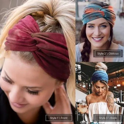 Produktbild von 8 Stück Damen Stirnbänder Kopfband Haarband Elastische Weiche Stirnband für Alltag Yoga Sport Fitness