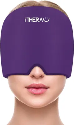 Produktbild von Wiederverwendbare Migräne-Maske mit Kältetherapie – Kopfband für natürliche Schmerztherapie