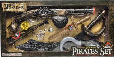 Produktbild von Kinder PiratSet Zubehör 10-teilig Piratenset Kostüm Karneval Fasching Säbel