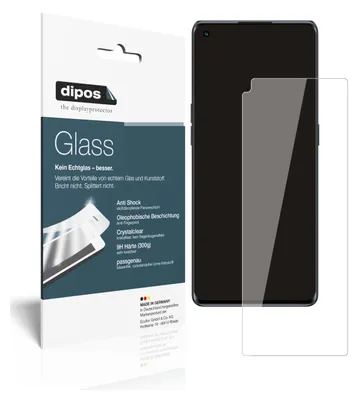 Produktbild von 2x Schutzfolie für Oppo Reno6 Pro - Anti-Shock 9H Folie dipos Glass Kunststoffglas