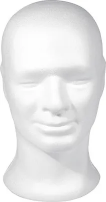 Produktbild von Styropor-Kopf, männlich, 30,5 cm