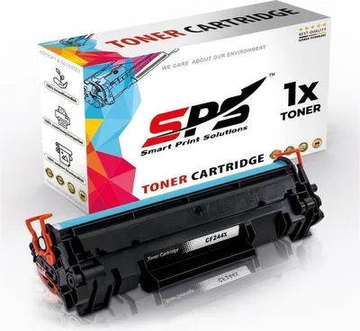 A toner cartridge and its packaging are displayed against a white background.