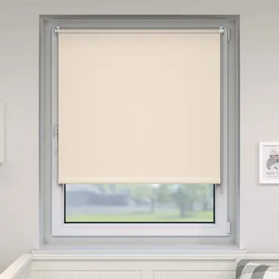 Immagine prodotto di Tenda oscurante per finestre, sistema di fissaggio a clip senza fori, 90x230 cm, color crema, modello VICTORIA M