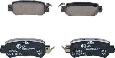 Produktbild von ATE Bremsbeläge Satz Hinten für MAZDA CX-5 (KE, GH) 13.0470-5664.2