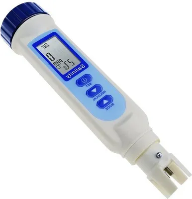 Produktbild von Sauerstoff- und Temperaturmessgerät ATC Salzwasserqualitätsprüfer für SalzwasserAquarium-Hydrokultur - Salzgehaltsmessgerät 100.0ppt