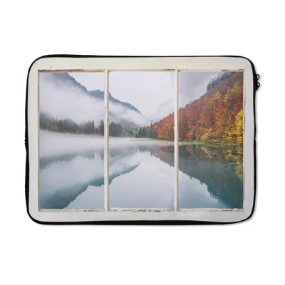 Produktbild von MuchoWow® Laptop Hülle 14 ZollAussicht - Herbst - Berg Laptoptasche - Laptoptasche - Stoßsicher - Schutzhaube