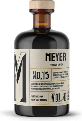 Produktbild von Mein Gin - Meyers Premium Dry Gin No13 - Der Meyer Gin 0,5L (41% Vol)